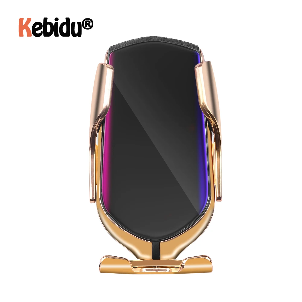 R1 автоматическое зажимное автомобильное беспроводное зарядное устройство 10 Вт