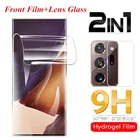 Гидрогелевая пленка 2 в 1 для samsung galaxy s20 fe note 20 ultra, защитная пленка для экрана samsung gelaxi s 20fe s20fe, пленка для объектива камеры