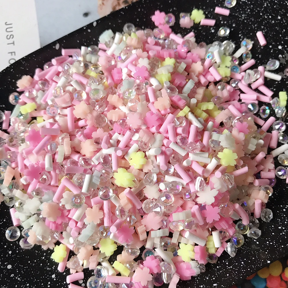 Добавки для слайма Boxi милый набор полимерной глины товары фруктов блестящий