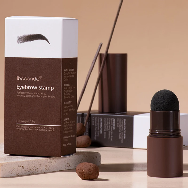 Набор для формирования бровей 3 цвета блестящий карандаш трафареты водостойкий