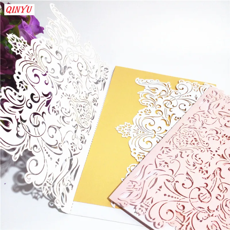 30 шт 12*18 см полые лазерные резки свадебные приглашения место карты Invitaciones De Boda для