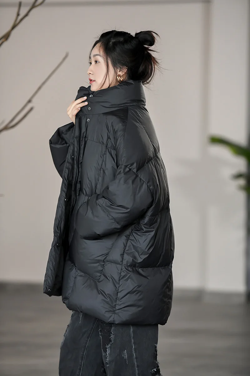 

New 2020 Winter 90% Ultra Light White Duck Down Jacket Women Short Down Coat Parkas Hooded Parkas Warm Female Snow Outwear