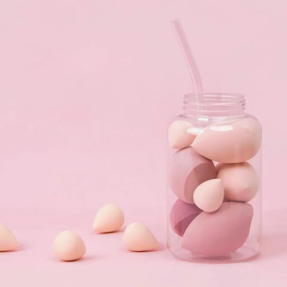 7pcs макияж губки в виде капли воды супер мягкий косметический спонж для порошок