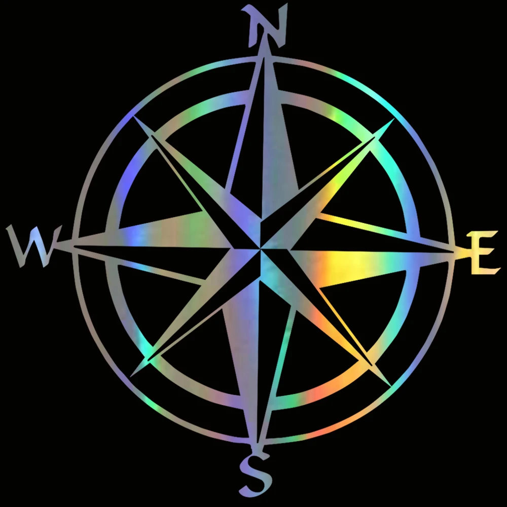 Забавный аксессуар для автомобиля ChienHow NSWE Compass Art Виниловые наклейки на машину 3D