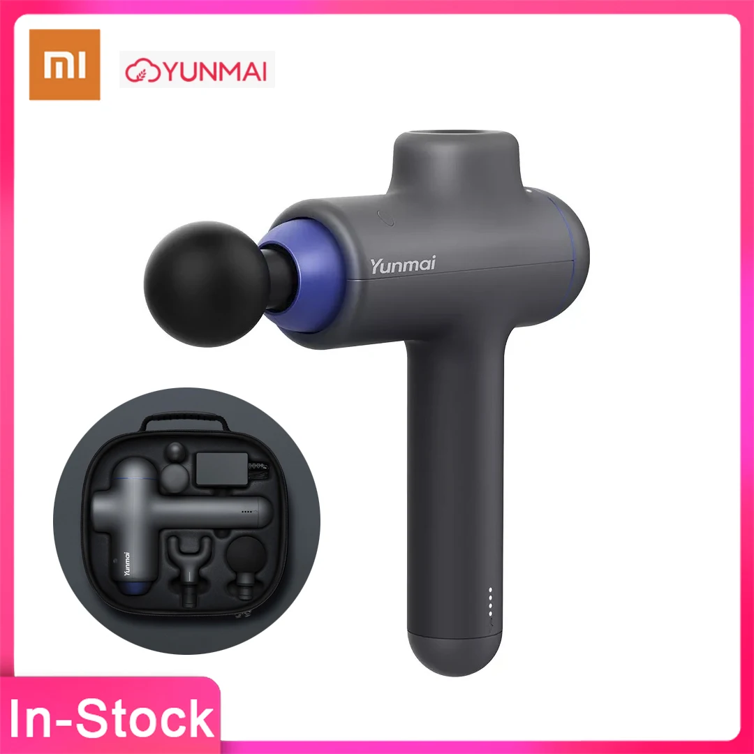 

Новинка 2020, массажный пистолет Xiaomi Yunmai, тонкий, шикарный, портативный, длинный, бесшумный, против пота