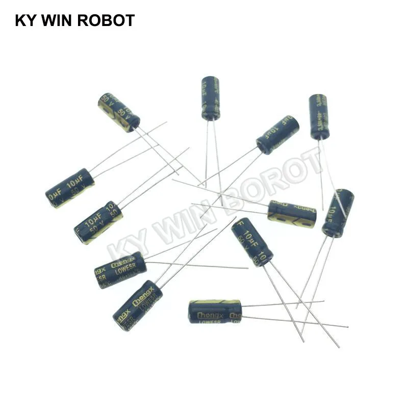 50 шт./лот 10 мкФ 50V 10mf 105C 5x11mm Алюминиевый электролитический конденсатор 50V10UF