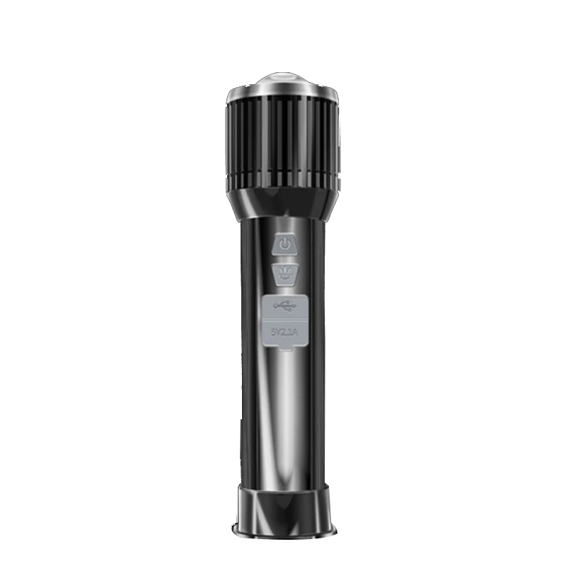 

2021 LED Flashlight 10W Super Bright Flashlight Water Resistant USB Rechargeable Outdoor Camping JU8