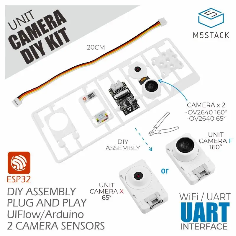 M5Stack официальный блок Cam Wi-Fi камера DIY Kit (OV2640) | Компьютеры и офис