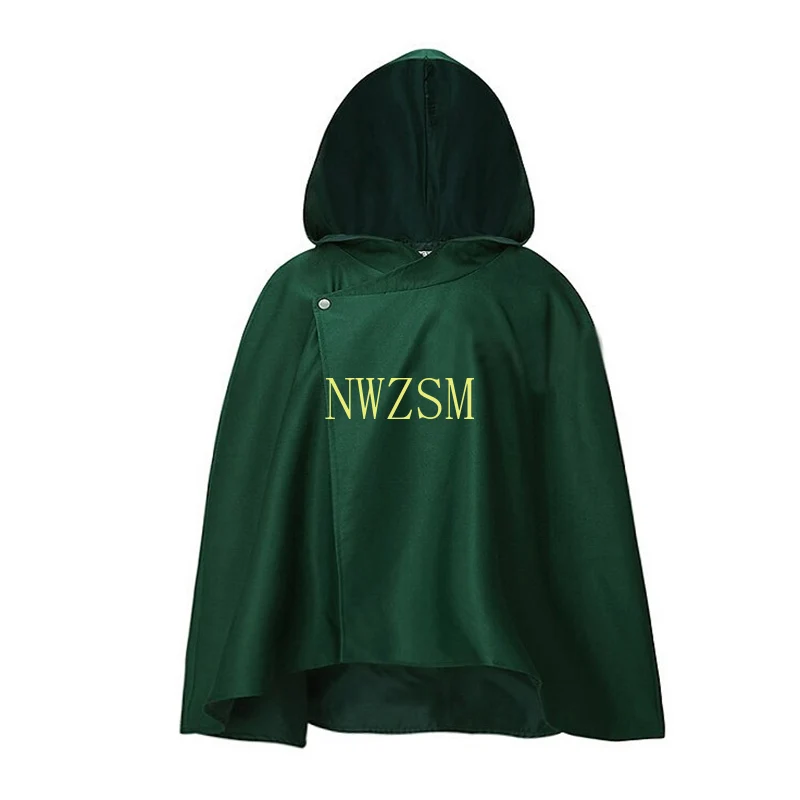 

Fashion Anime no Kyojin Cloak Cape Clothes Cosplay Costume Fantasia Attack on Titan Plus Free shipping