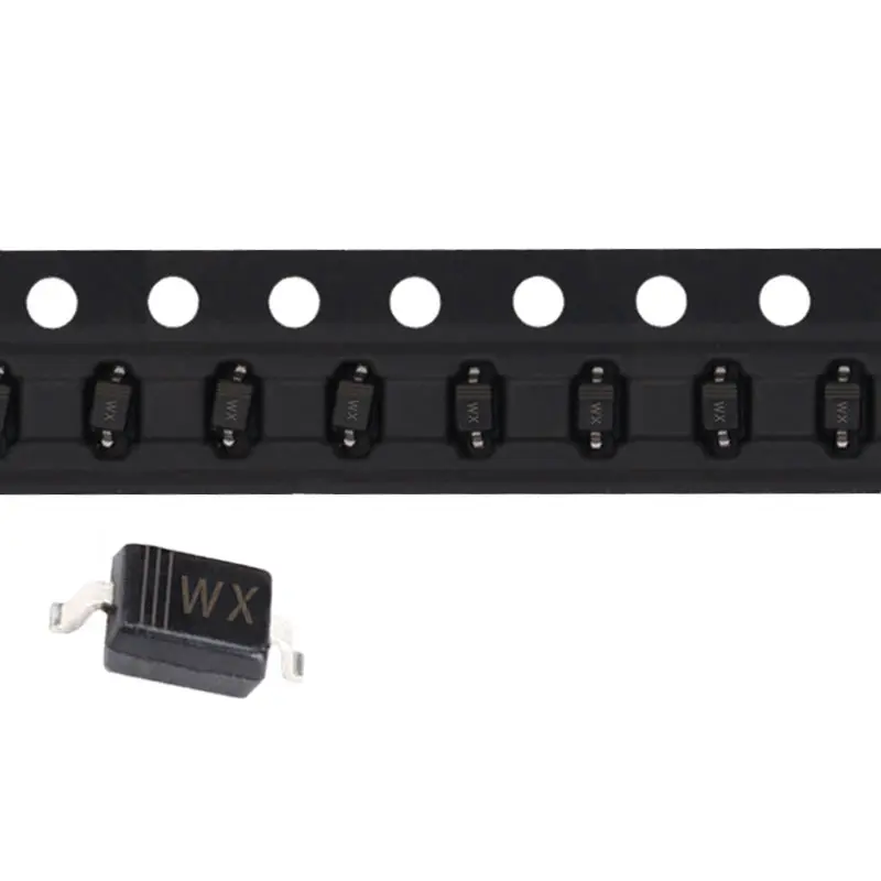 100 шт. SMD Диод Зенера BZT52C24S WO BZT52C27S WP BZT52C30S WQ BZT52C33S WR BZT52C36S WS BZT52C39S WT BZT52C43S WU SOD 323|Диоды| |