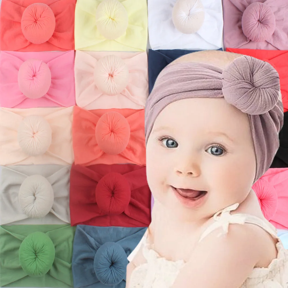 

New 23 Colors Baby Hat For Girls Turban Hats Infant Photography Props Cotton Kids Beanie Baby Cap Accessories Children Hats