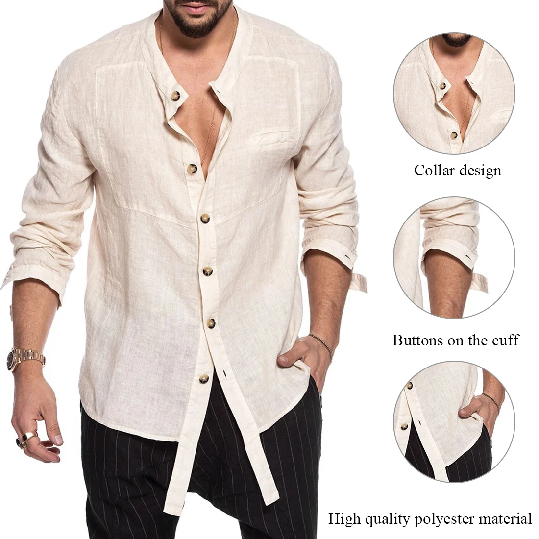 

Adisputent 2020 New Men Casual Blouse Cotton Linen Shirt Loose Tops Short Sleeve Tee Shirt Spring Autumn Summer Casual Men Shirt
