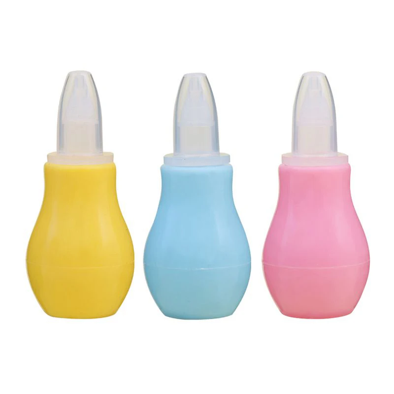 Силиконовый аспиратор для носа новорожденных очиститель малышей Вакуумная