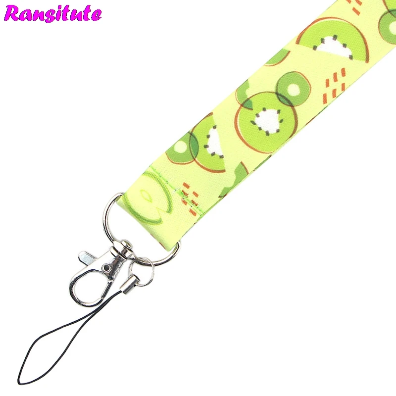 Фрукты серии киви талреп Ключ ID карты мобильный телефон ремень USB бейдж держатель
