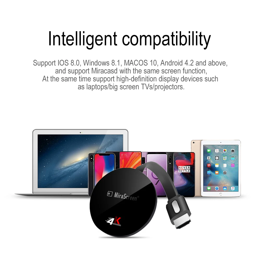 

Mirascreen Tv Stick Box 2.4G 5G 4K Digitale Dongle Voor Tv Miracast Airplay Draadloze Wifi Display Voor ios Windows Andriod Pc