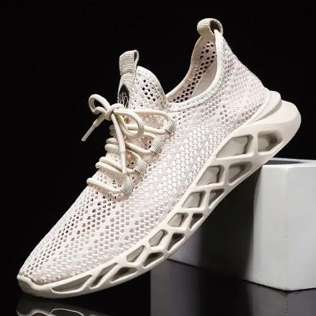 

Summer Breathable Dad Sneakers Lac-Up Mesh Non-Slip Lightweight Outdoor Casual Clunky Breathable Sport JoggingShoes For Man