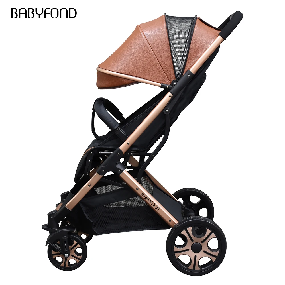 Легкая коляска Babyfond складная Автомобильная с одним кликом амортизирующая для