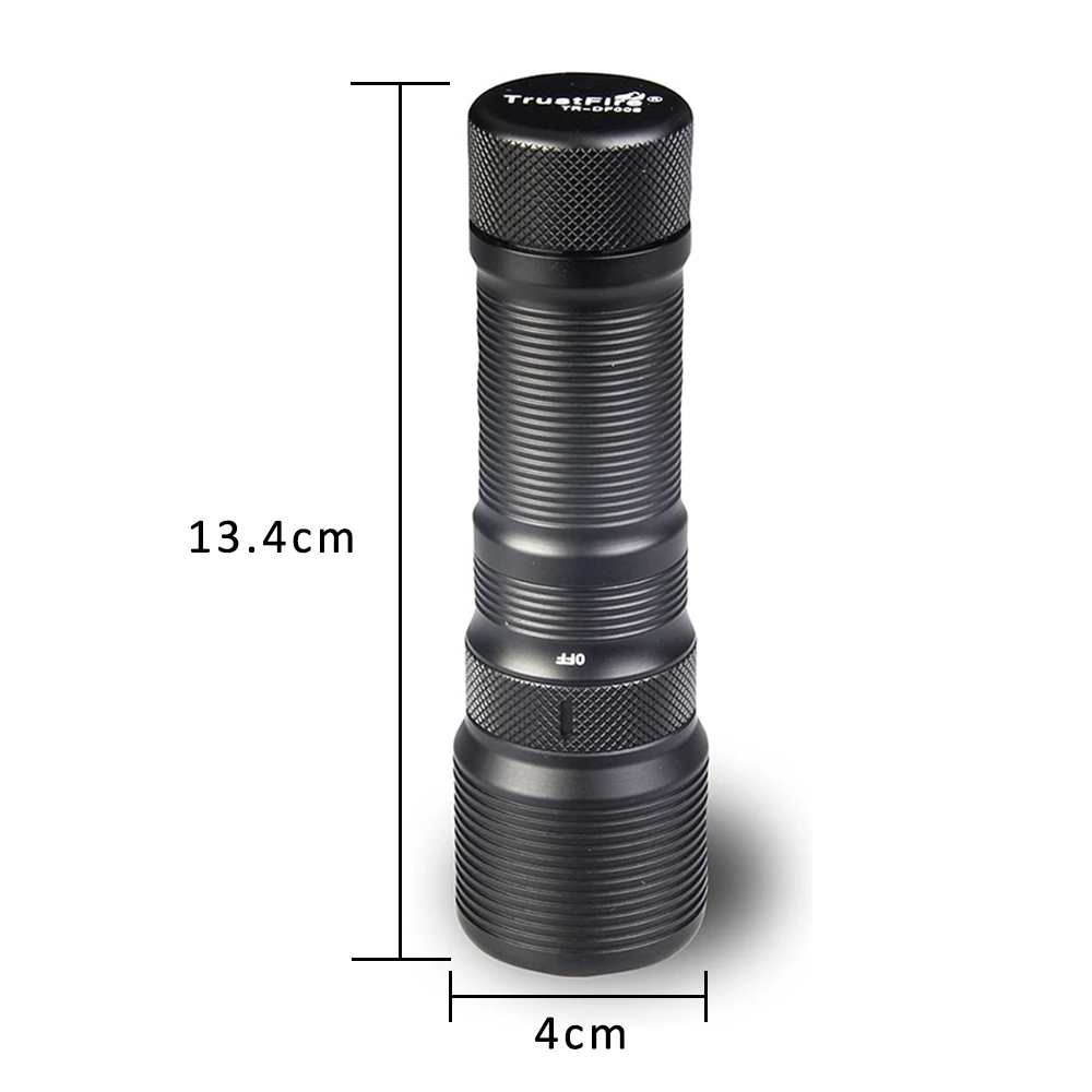 

Portable Aluminum alloy Flashlight Waterproof 700LM Outdoor Dive Light with Magnetic Control Switch for Travel Camping