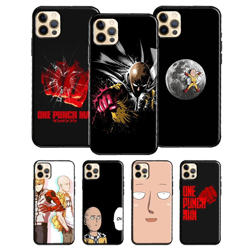 Аниме One Punch Man для iPhone 12 Pro Max Mini чехол из термопластика Чехол мобильного телефона 11