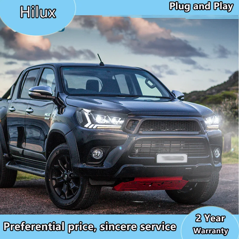 Фары для стайлинга автомобиля Toyota Hilux фары 2015 2016 2017 светодиодный ная фара