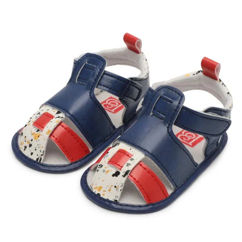 Милые разноцветные летние детские сандалии модная повседневная обувь для