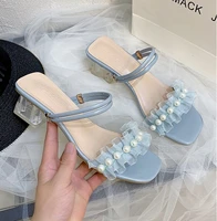 womens casual beaded sandals sky blue dream dress womens shoes comfortable beige womens drag fashion summer shoes