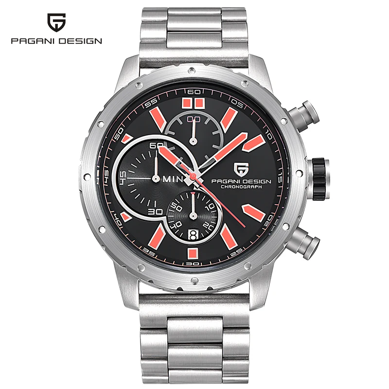 Часы наручные мужские с хронографом Спортивные кварцевые роскошные брендовые в