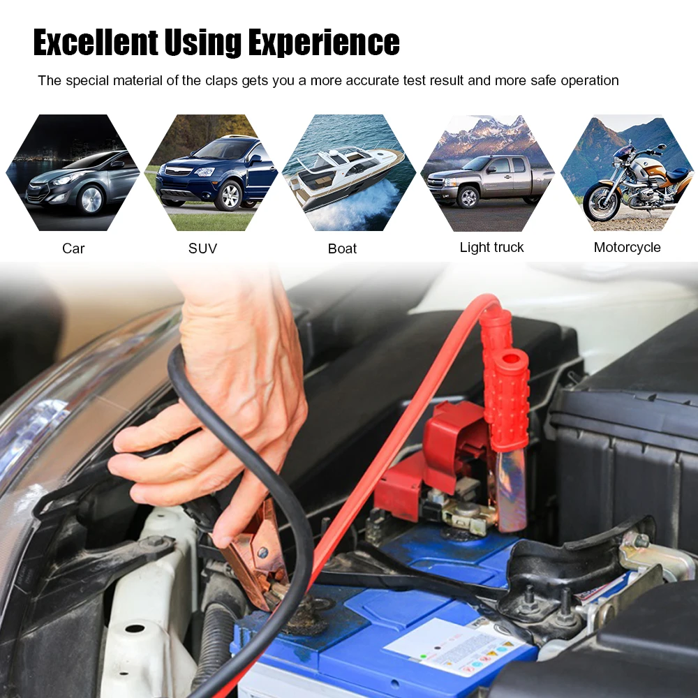 

DUOYI DY226A Car Battery Tester 6V/12V Load Starting Charge Tester Vehicle UPS Marine Multifunction Battery Diagnostic Tool