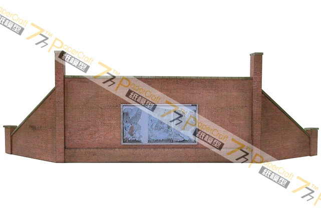 

15 Bridge Pier 3D Paper Model OO HO N Scale 1:56 1:64 1:76 1:87 1:150 Train Construction Scene Children Adult Educational Toys