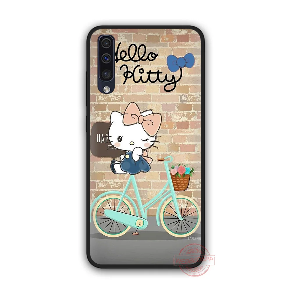 1 WEBBEDEPP Hello kitty Мягкий чехол для телефона для samsung A10S A6 7 8 9 A10 20 A40 A50 A60 A70S M10 M20 30 - Цвет: 1
