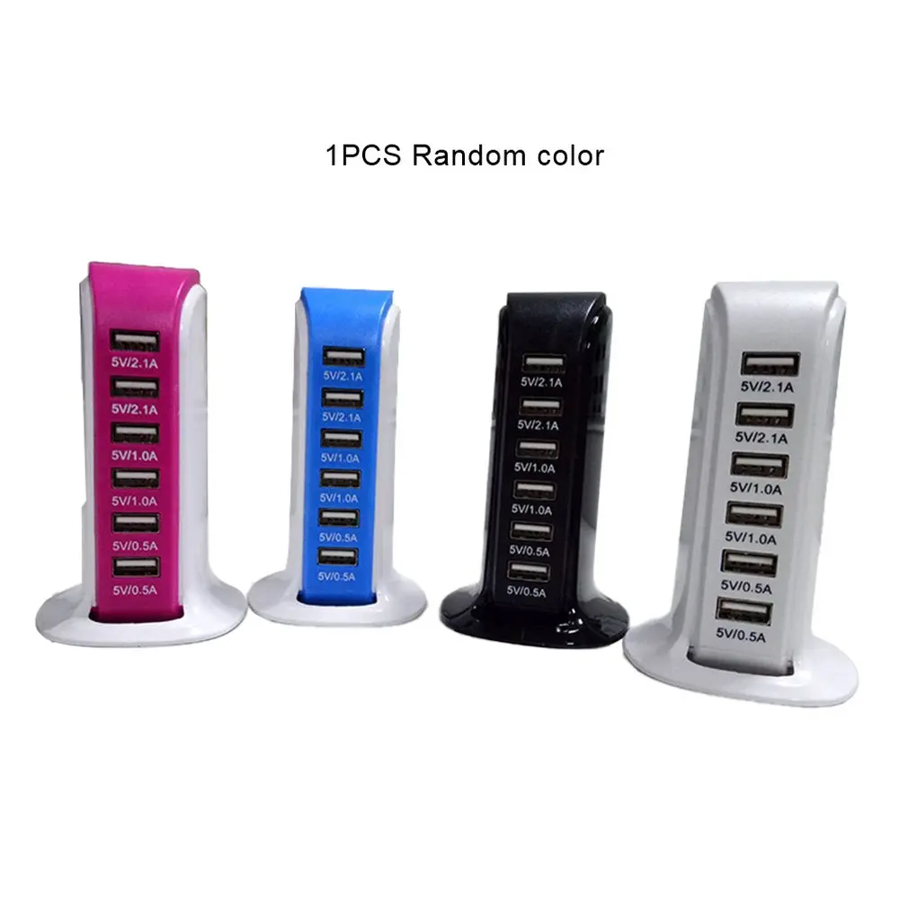 Портативный размер ZH A010 супер высокоскоростной прозрачный пластиковый 6 портов