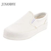 slip on canvas women platform sneakers white black sport shoes women oxford platform loafers shoes woman chunky sneakers new