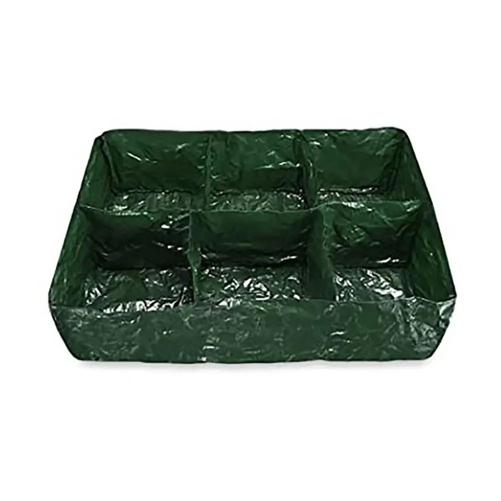 

35 Gallon Raised Vegetable Bed Reusable 6-Grid Planting Bed Grow Bags With Drainage Holes For Planting Vegetables Fruits Flow