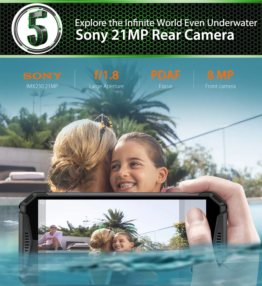 Ulefone Armor 3W IP68 водонепроницаемый смартфон 10300mAh 5," FHD+ Android 9,0 Octa 6GB+ 64GB глобальная Версия Мобильный телефон с двумя sim-картами