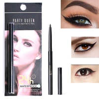 party queen gel eyeliner pencil makeup 24h long lasting waterproof black brown color smooth pitch beauty eyeliner gel tool pq017