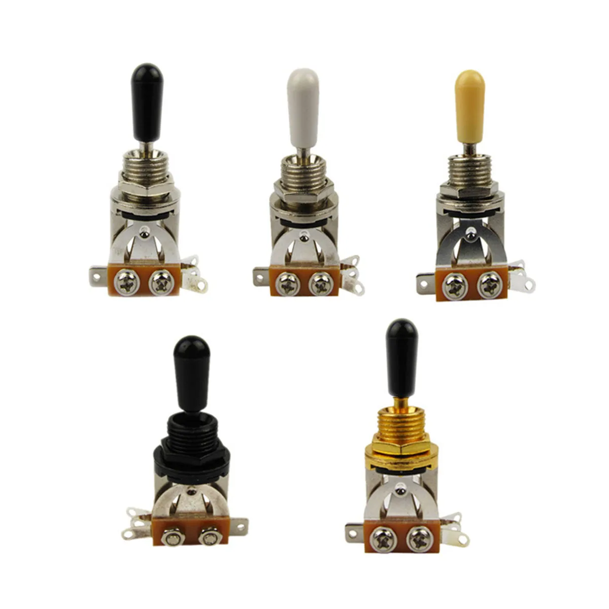 3 Way Toggle Switch kit for Gibson Epiphone Les Paul / LP Electric Guitar Chrome/Black/Gold Guitar Selector Pickup Toggle Switch