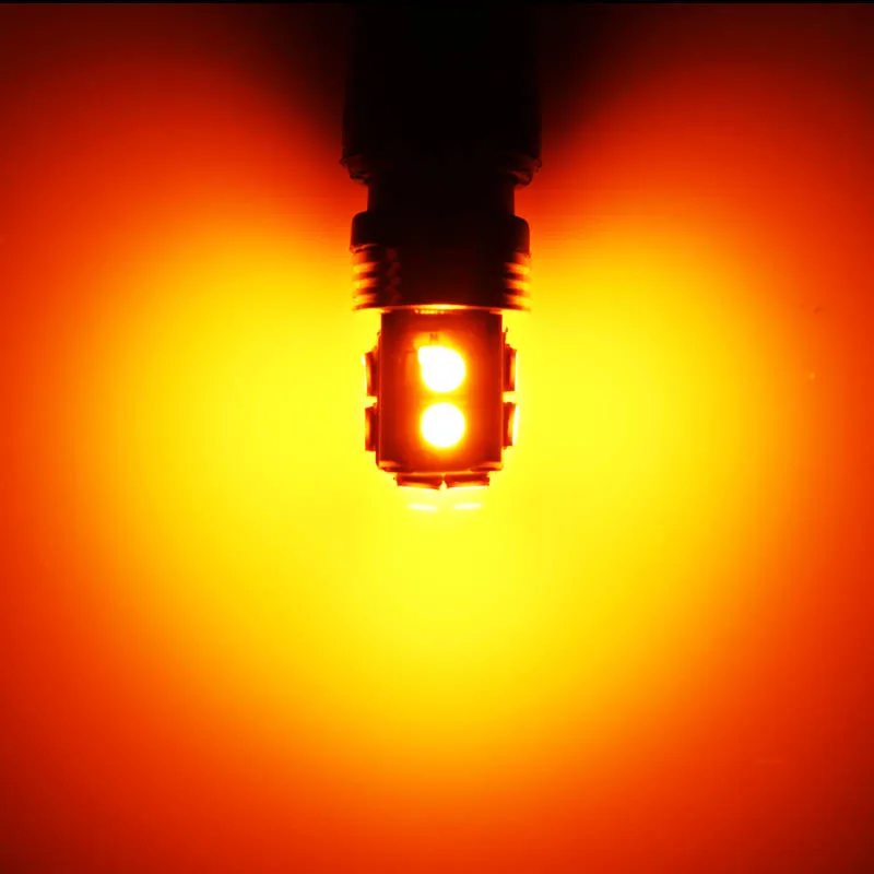 2 шт. без гипер вспышки янтарно желтый 10 SMD PW24W PWY24W Canbus светодиодные лампочки для Audi