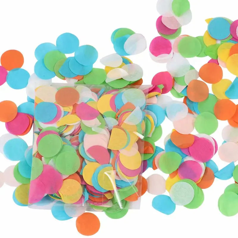

300g/900g Multicolor Round Confetti Foil Wedding Decor Balloons Fill Paper Confetti Party Throwing Supplies Baby Shower Decor