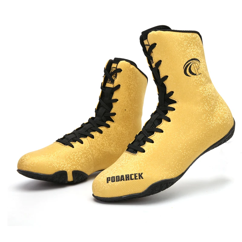

Новинка 2021, боксерская обувь унисекс, нескользящая обувь для борьбы для пар, Брендовые женские боксерские ботинки с высоким верхом, боксерс...