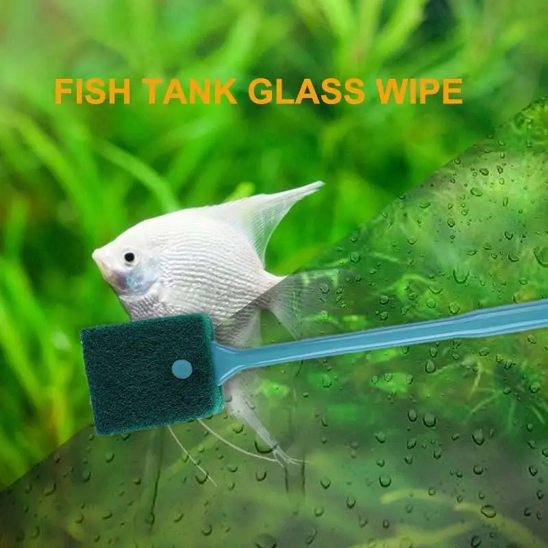 Аквариумная стеклянная скребок для аквариума с длинной ручкой|Инструменты