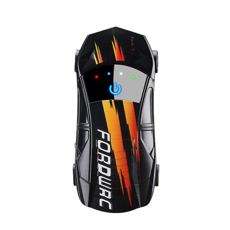 

New Sports Car Cigarette Lighter Double Arc Rechargeable Lighter Windproof Touch Sensitive Lighting Flashlight Creative Lighters