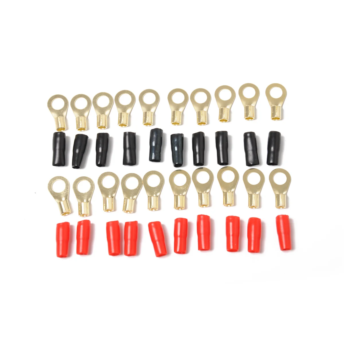 

20 шт., автомобильные кольцевые клеммы, 8 калибр, 5/16 дюйма