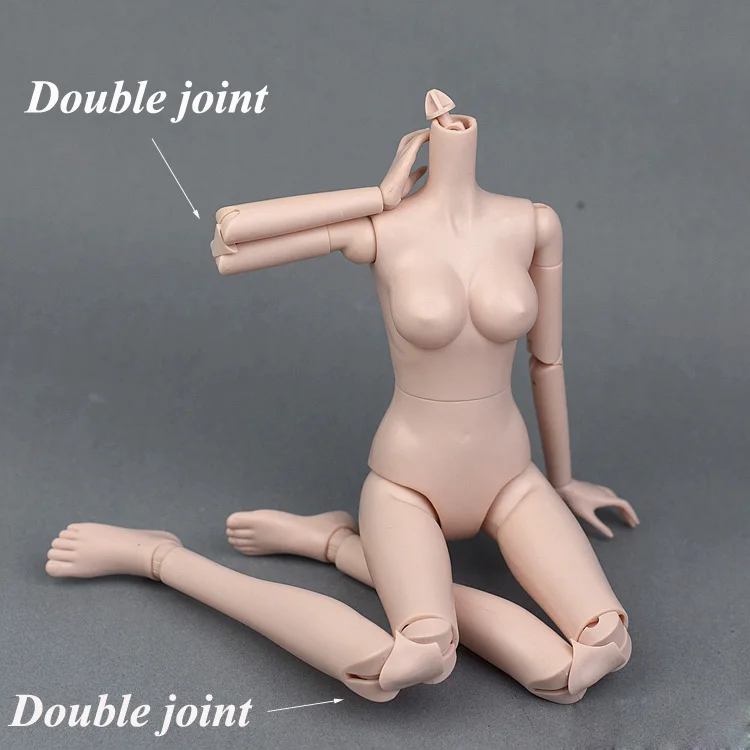 3D реальные глаза Обнаженная 1/4 BJD кукла Синьи/45 см Оригинальная кукла тела с двойным коленом локтевого сустава/для косплея DIY куклы игрушки - Цвет: pink white skin body