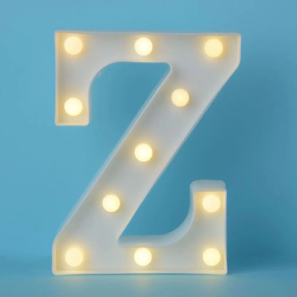 INS Горячая английская буква светильник светодиодный символ моделирующая лампа