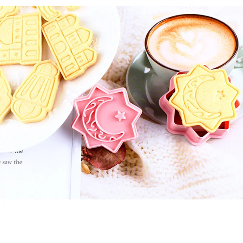 

EID MUBARAK Biscuit Mold Cookie Cutters DIY Cake Baking Tools Islamic Muslim Party Decor Al Adha Ramadan Decoration Eid Mubarak