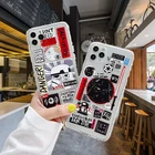 Чехол для HUAWEI P40, Mate10 Lite, Y9Prime, Y7P, Y6P, Y6 Pro, P Smart Plus, ТПУ, Мультяшные наклейки, ярлыки, Забавный чехол