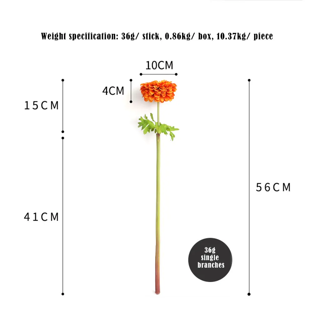 1 шт. красивый из искусственных цветов шелковые хризантемы цветок 56 см