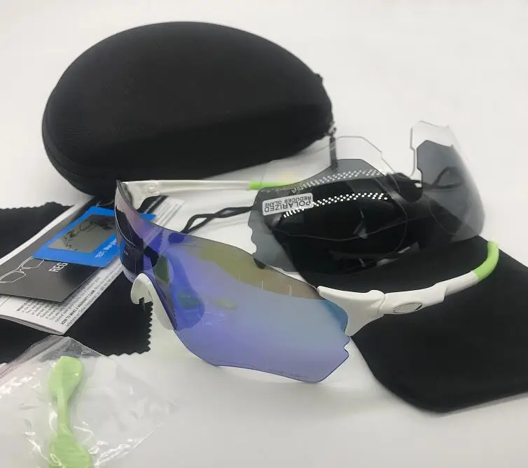 3 Lens Polarized 02 Поляризационные очки с 3 линзами для горной дороги, гоночного велосипеда, спортивные очки для бега, езды на велосипеде, солнцезащитные очки для мужчин и женщин, велосипедные очки - Цвет: 3 Lens Polarized 02