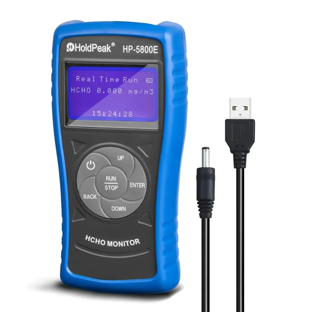 

Детектор Holdpeak 5800E монитор формальдегида, с подсветкой и автоматическим отключением, для внутреннего и наружного тестирования окружающей ср...