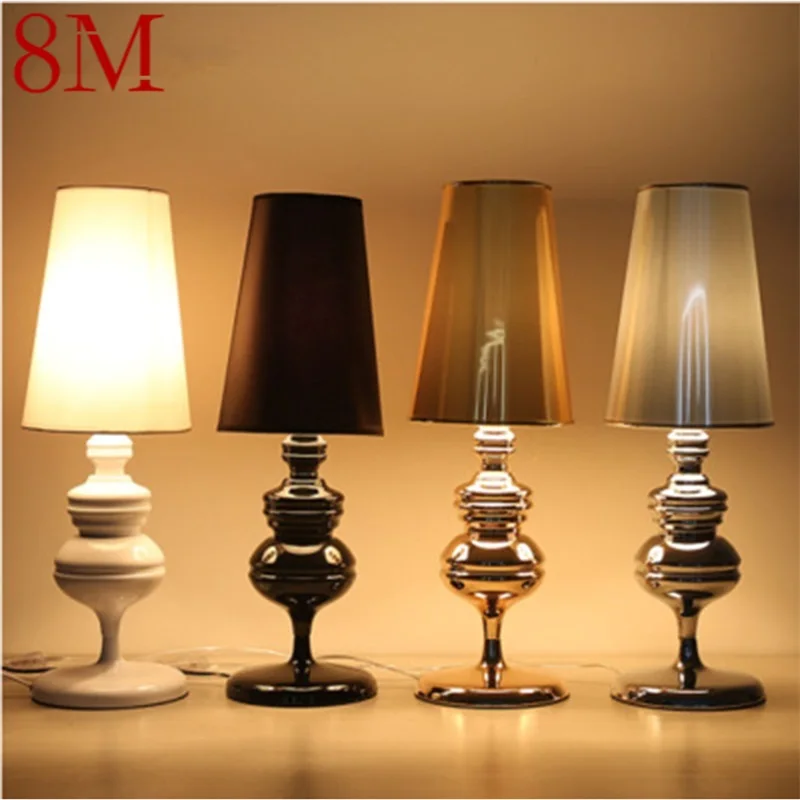 

8M Classical Table Lamps Modern Creative Indoor Desk Light for Home Bedroom Bedside Living Room